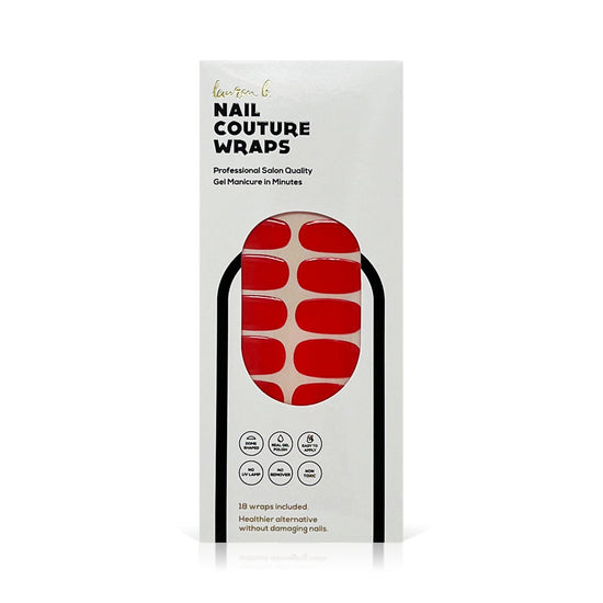 Red Solid Gel Nail Wrap