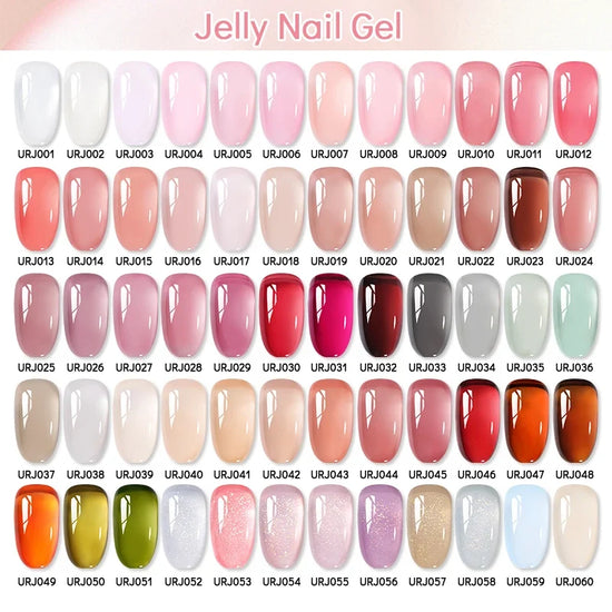 UR SUGAR 15ml Jelly Milky White Translucent Color Gel Polish Semi Permanent UV Gel Nail Art Soak Off Gel Varnish Latest Fashion
